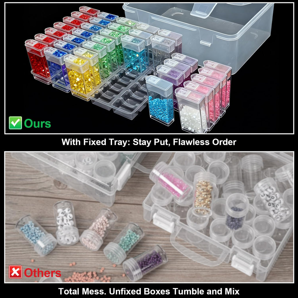 Qualsen Diamond Art Accessories Storage Boxes, 35 Grids, 1 Pack - image 4