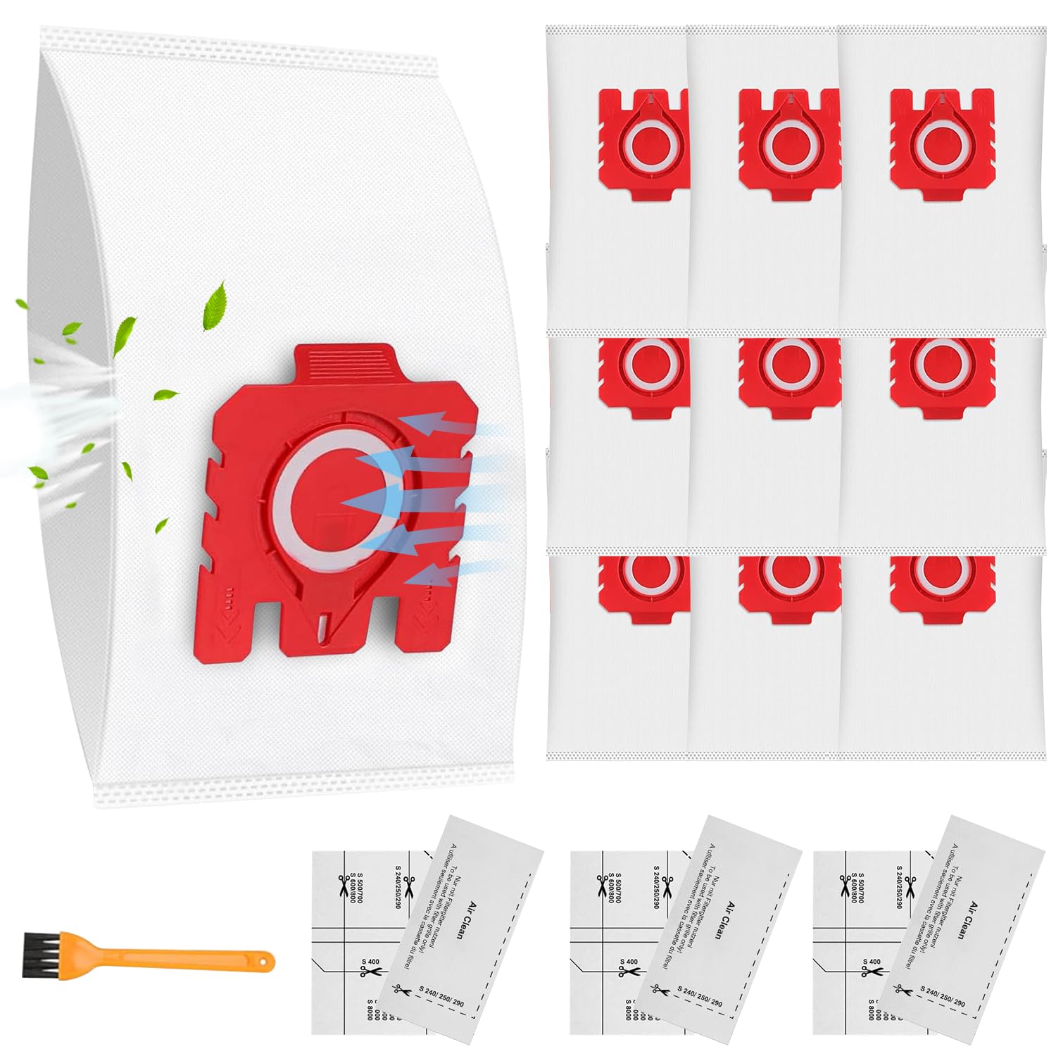 Miele FJM Vacuum Bags - 10 Pack 3D Efficiency for C1 C2 S4 S6 Series
