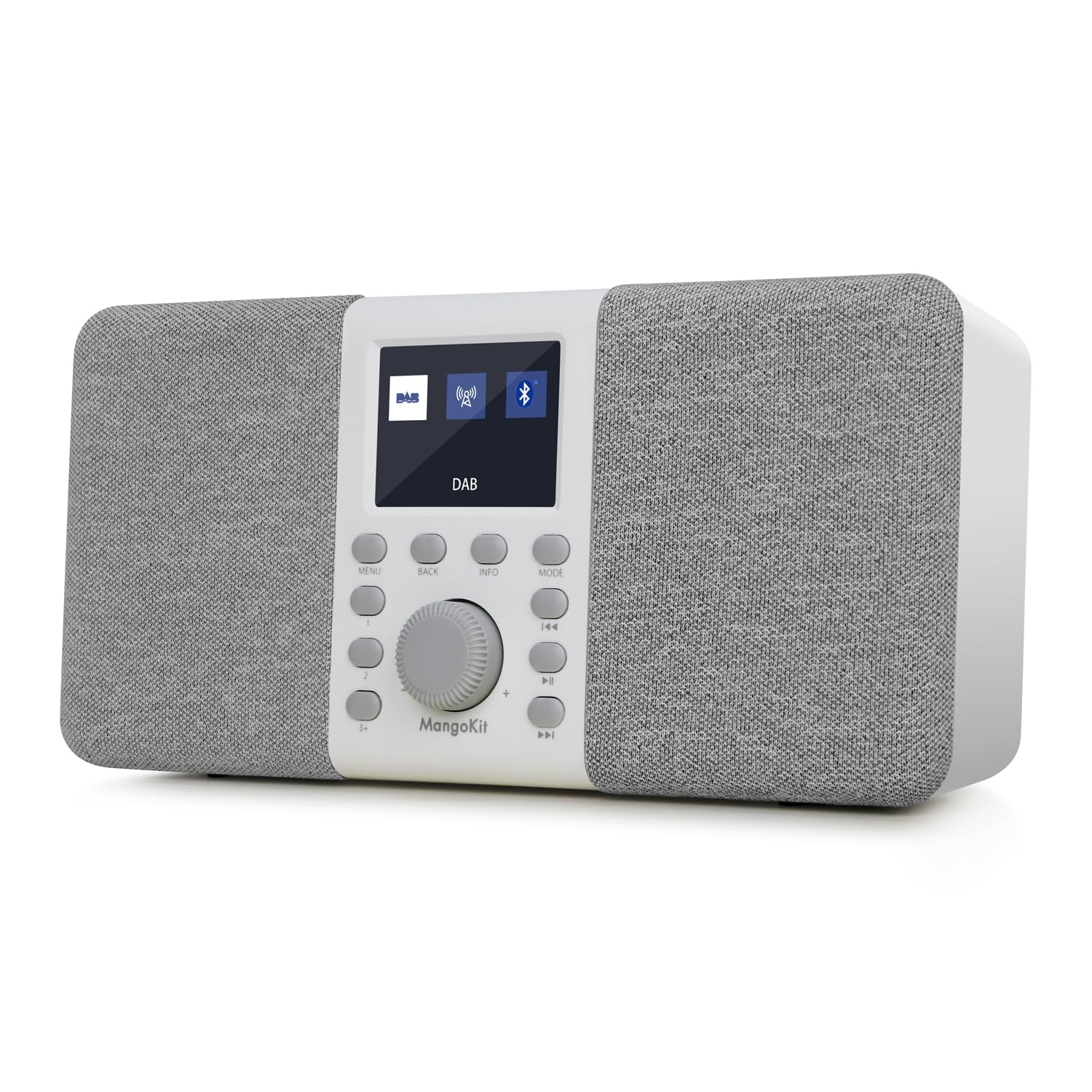 MangoKit MD5 Portable DAB/DAB+ Digital Stereo Radio with Bluetooth – Grey