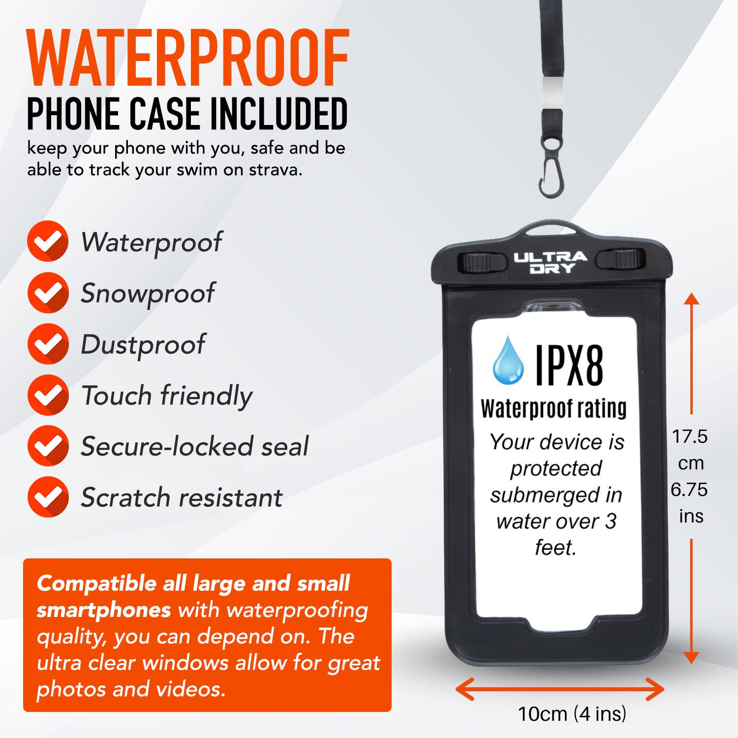 Jolof Store 35L Waterproof Dry Bag Backpack with IPX8 Phone Case