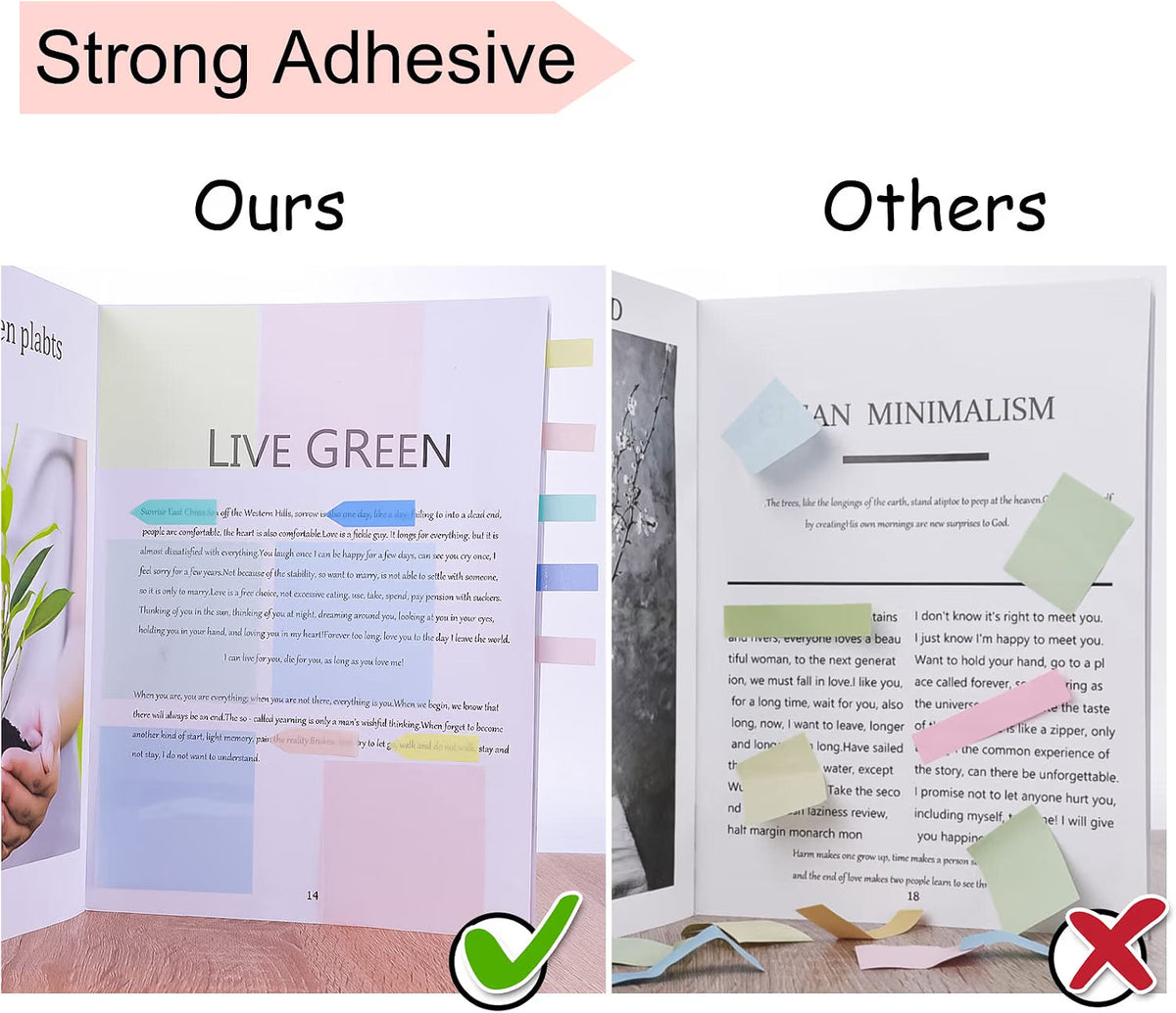 Massive Discounts Transparent Sticky Notes | 2100 Sheets Waterproof