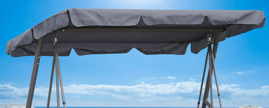 Quick-Star 3-Seater Swing Replacement Roof - Grey Polyester Canopy