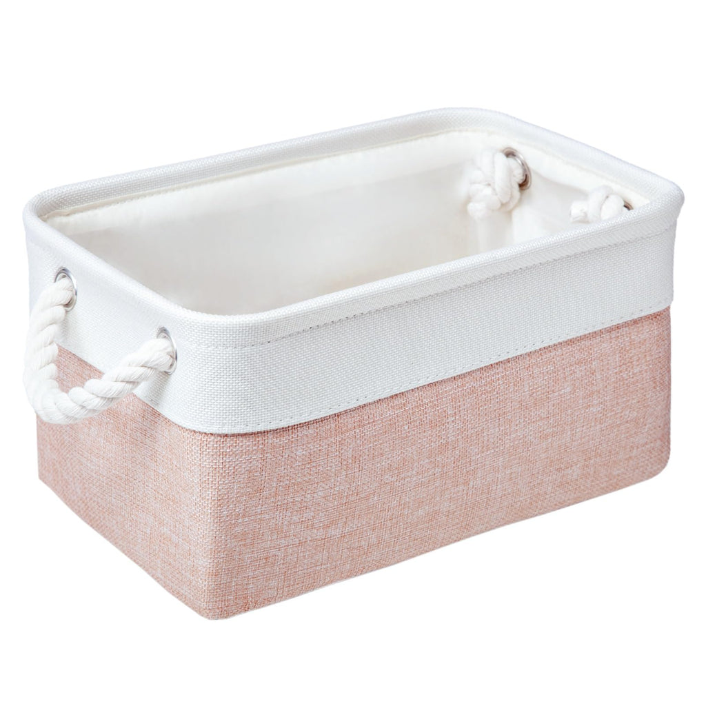 PWVMWM Small Storage Box With Handles, Small Storage Baskets As Gift Basket for Toys Towels Makeup
