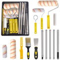 HpCuales 13-Piece Paint Roller Set with Extension Pole and Tray