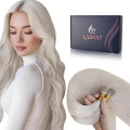 LaaVoo Nano Ring Hair Extensions | Platinum Blonde Remy Human Hair 14"
