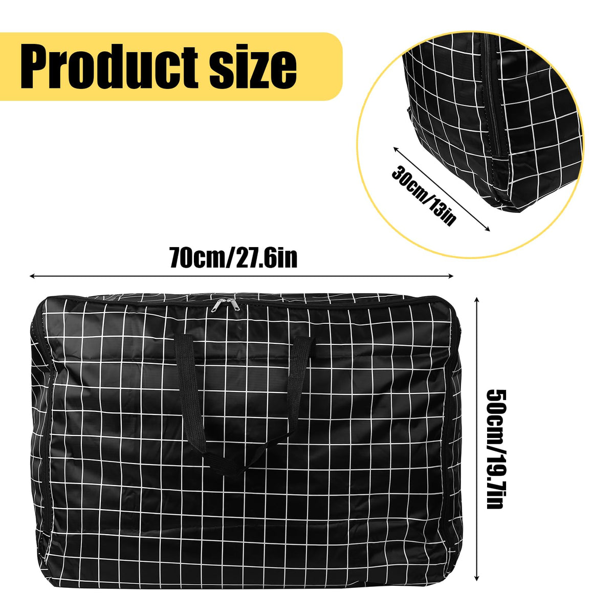 1 Pcs 105L Large Storage Bags For Bedding,Waterproof Moving Storage Bags - image 2