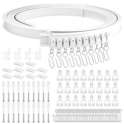 Jolof Store 3m Flexible Ceiling Curtain Track – Bendable Rail for RV & Room