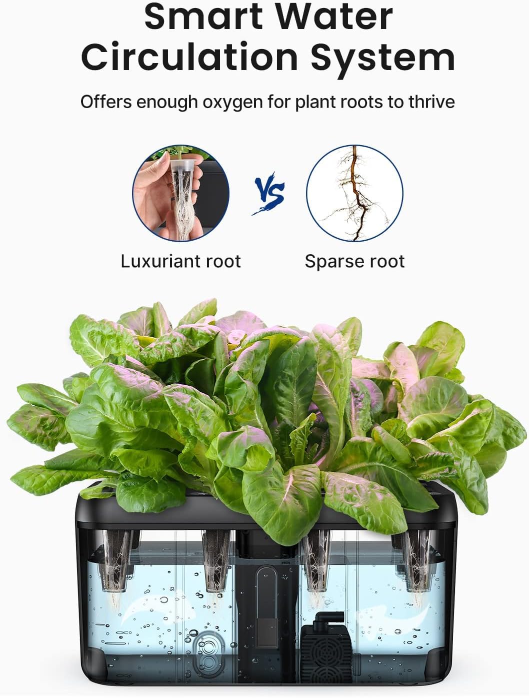 iDOO Hydroponics Growing System | 8 Pods Indoor Herb Garden with LED Light