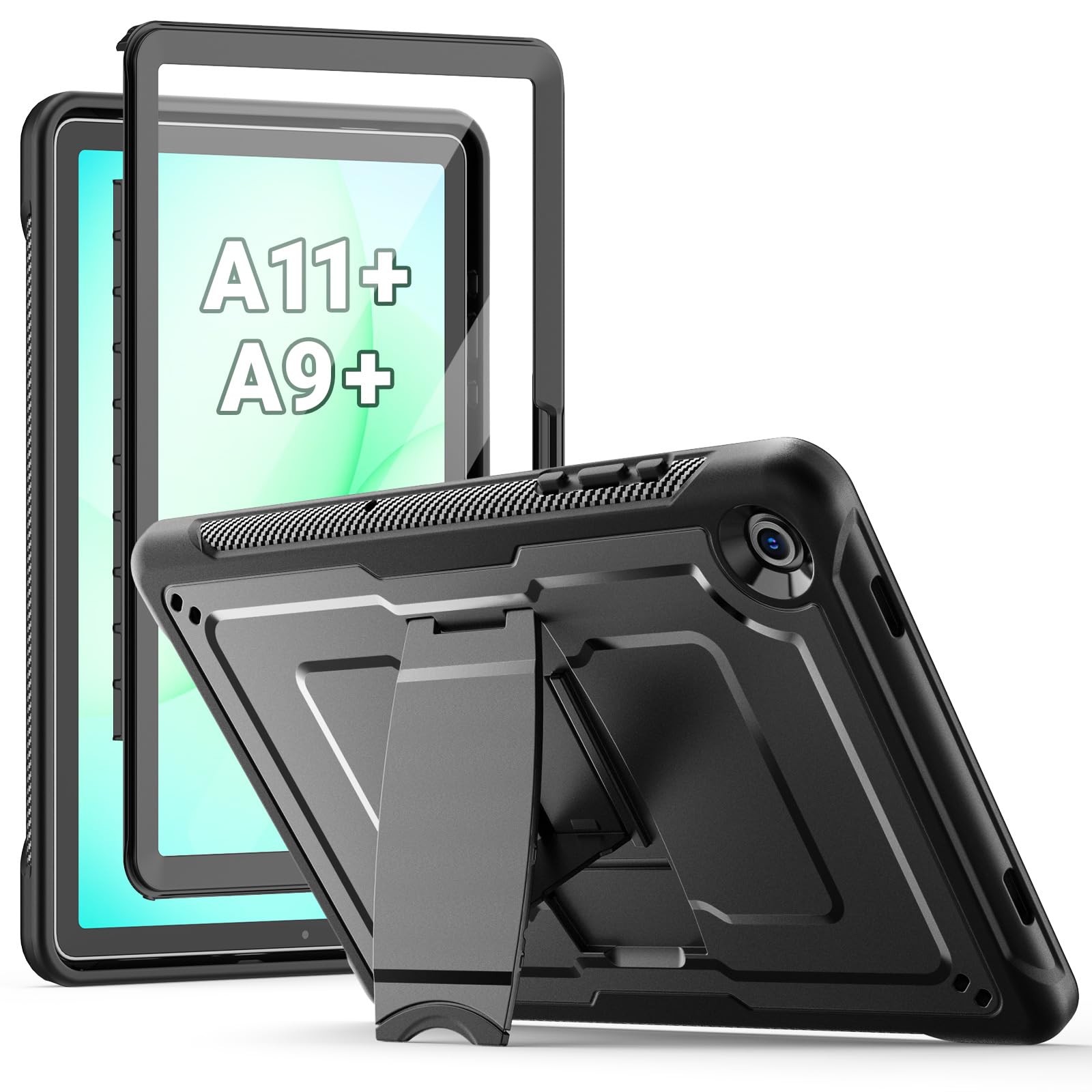 SEYMAC Samsung Galaxy Tab A11+ / A9+ Case with Stand & Screen Protector