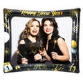HOWAF 2026 Happy New Year Inflatable Selfie Frame – Black & Gold PVC