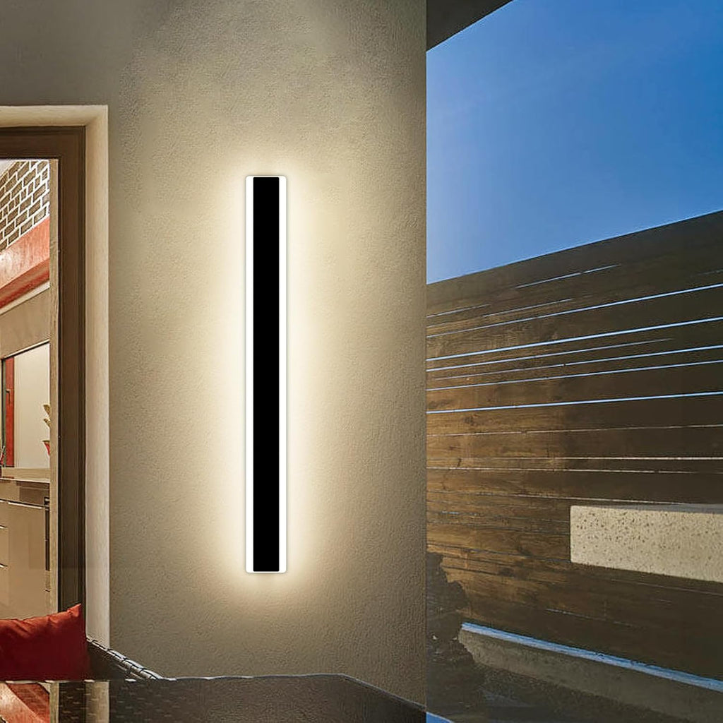 Mikeru LED Outdoor Wall Light – 80cm Modern IP65 Strip Sconce 31W