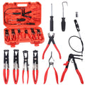 Glarks 9-Piece Hose Clamp Pliers Set | Carbon Steel Automotive Tool Kit
