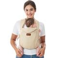 Momcozy WeeSnug Newborn Carrier – Ergonomic Cross-Back Support, Khaki