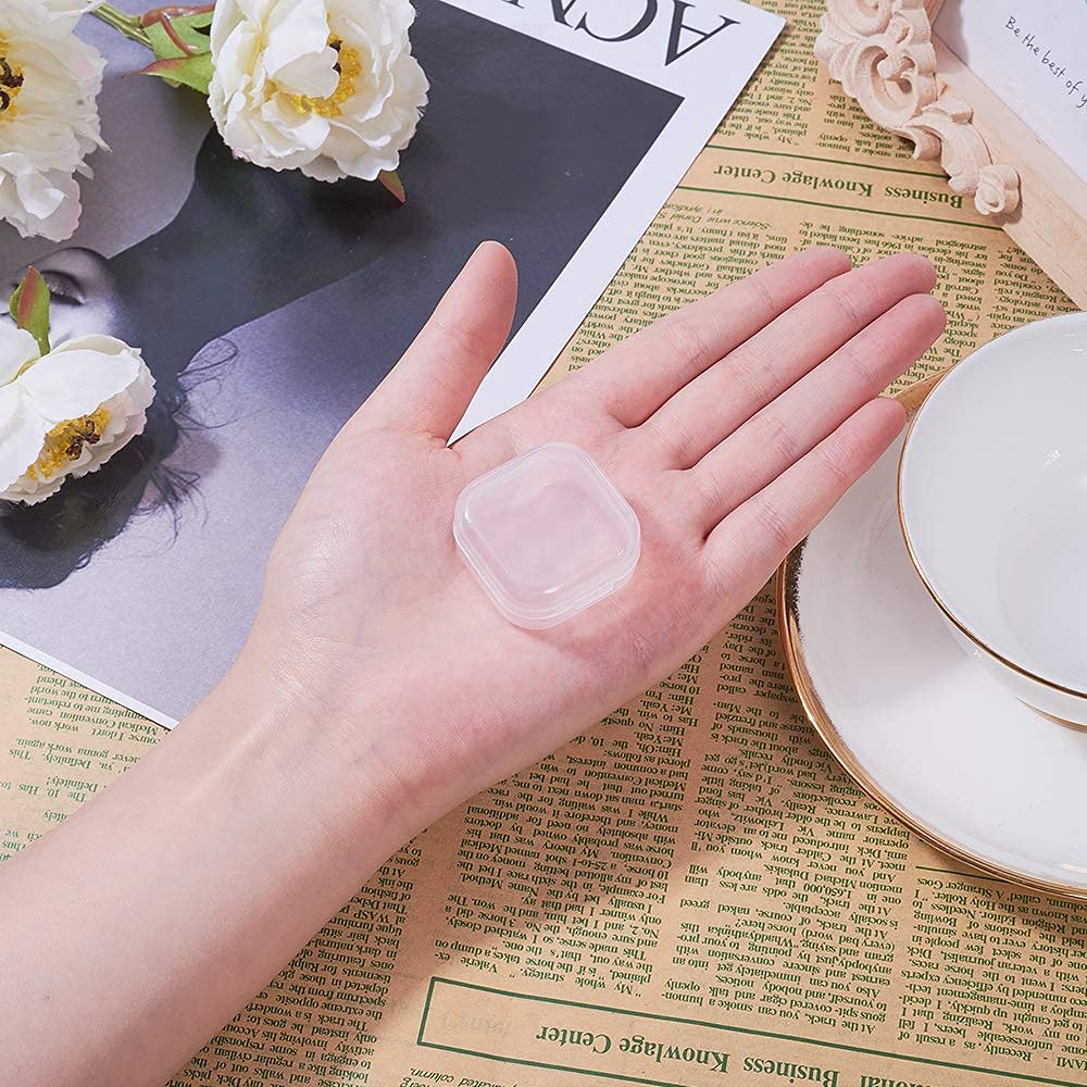 WYAN 20 Pack Square Clear Plastic Storage Containers Box with lids - image 4