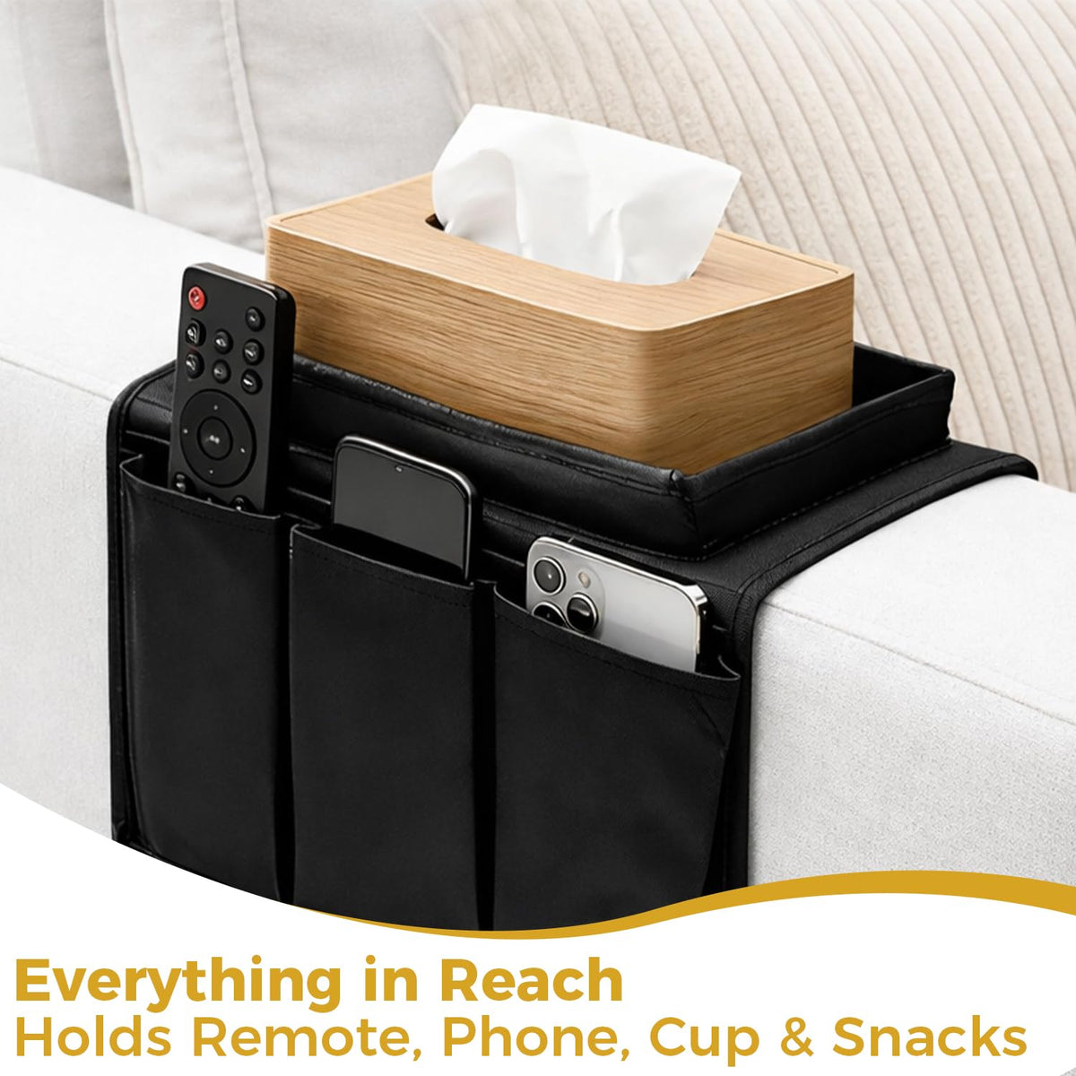Kdkoeo Sofa Arm Tray, Armchair Tray With rag - image 5