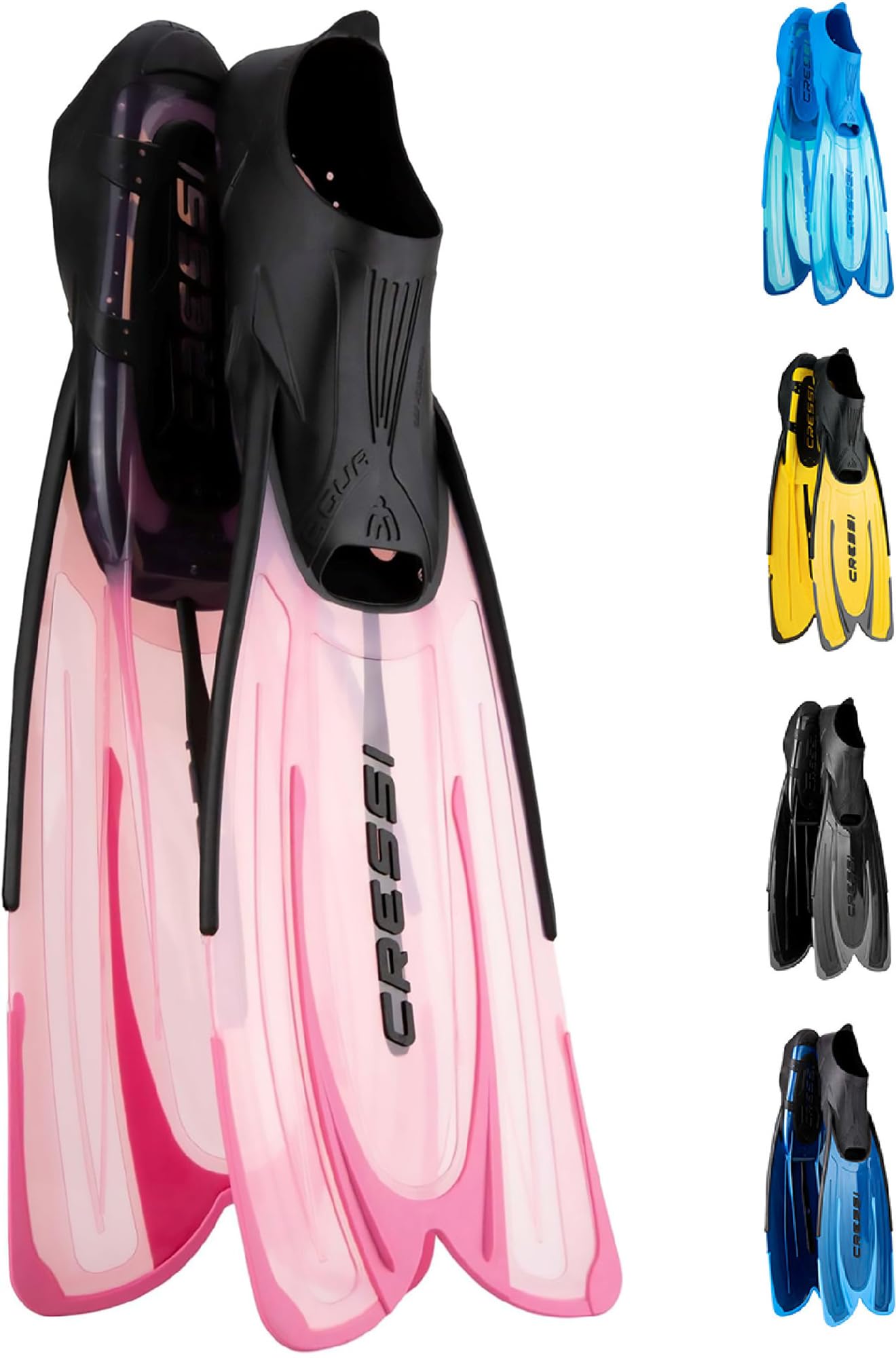 Cressi Agua Lightweight Diving and Snorkeling Fins - Pink - 39/40 (5/6)