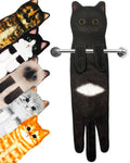Jolof Store Funny Cat Hand Towel – Absorbent Hanging Decor for Bathroom