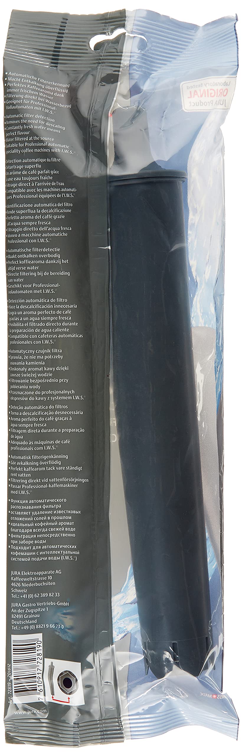 Jura Claris Pro Smart Water Filter for WE6 and WE8 Coffee Machines