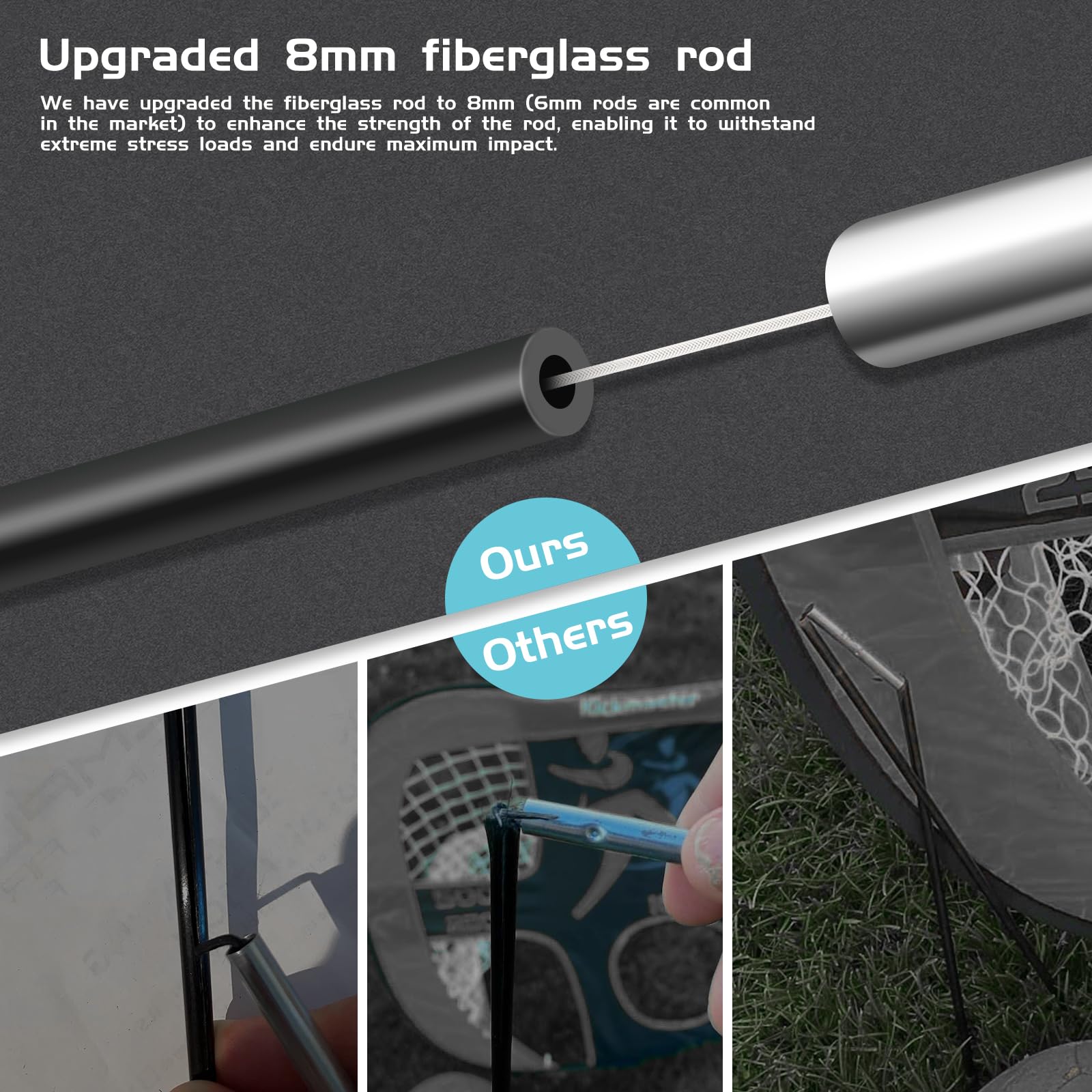 Jubilin Pop Up Football Goal for Kids – 4-Mode Portable Soccer Net