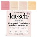 Kitsch 4pc Rice Water Shampoo & Conditioner Bar Sampler Set