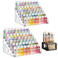 7-Tier Acrylic Paint Organizer & Brush Holder - 2 Pack
