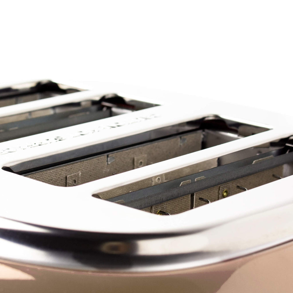 Haden Jersey 4 Slice Retro Toaster – Putty Stainless Steel Housing