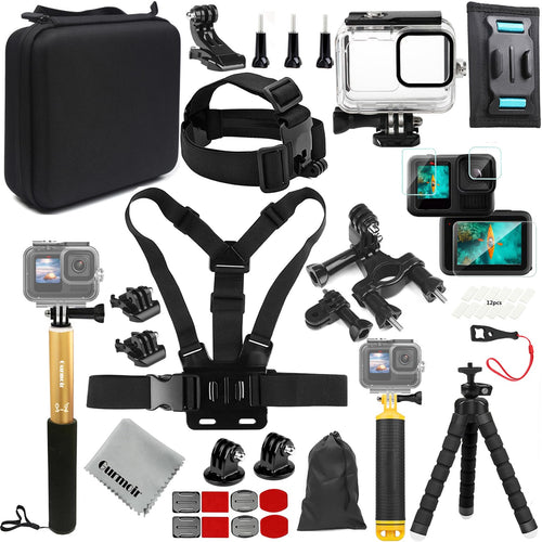 Gurmoir Waterproof Case & Accessories Kit for GoPro Hero 13 12 11 10 9