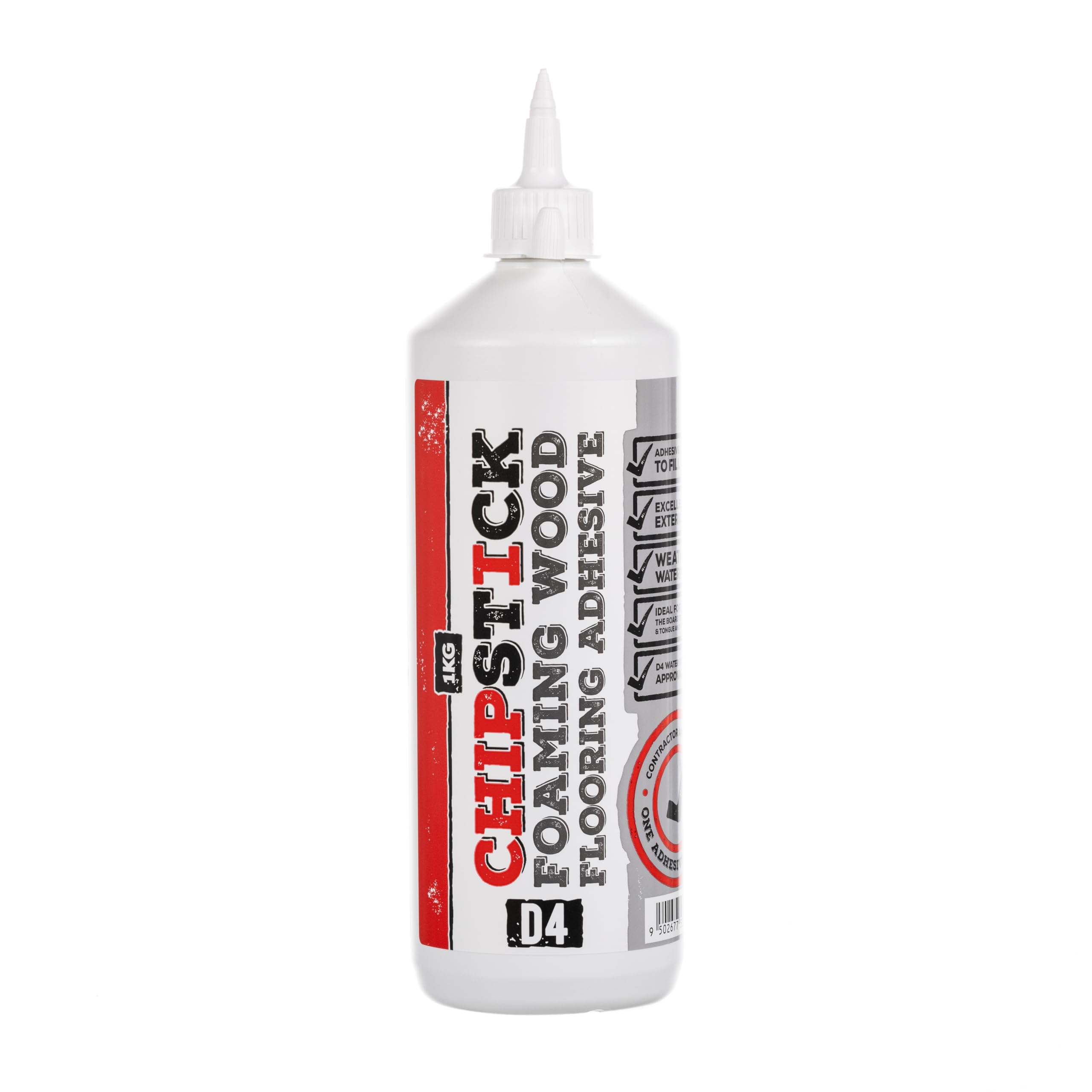 Chipstick D4 PU Foaming Flooring Glue - 1kg Wood Adhesive