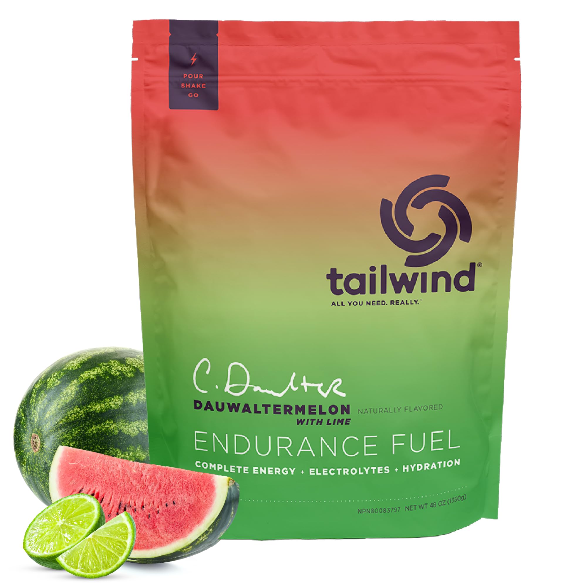Tailwind Nutrition Endurance Fuel - Watermelon Hydration Mix - 1,350g