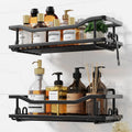 Coalinker Shower Caddy 2-Pack – Rustproof Adhesive Bathroom Shelf