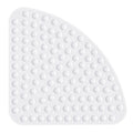 XIYUNTE Corner Shower Mat – 54x54cm Non-Slip Quadrant Bath Mat, White