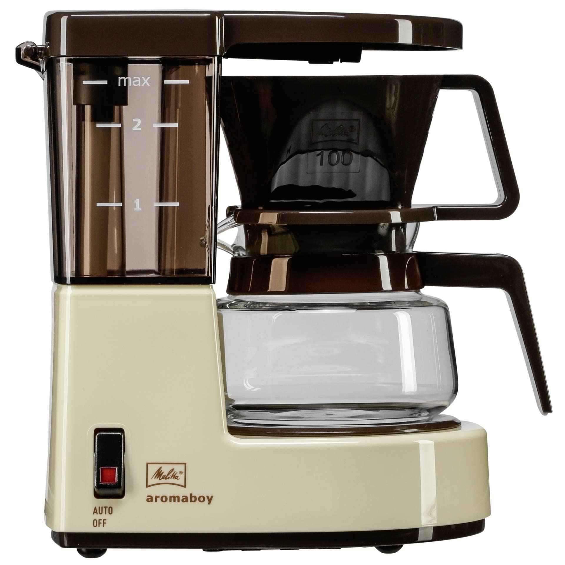 Melitta Aroma Boy Filter Coffee Machine – Compact 2-Cup Design, Beige