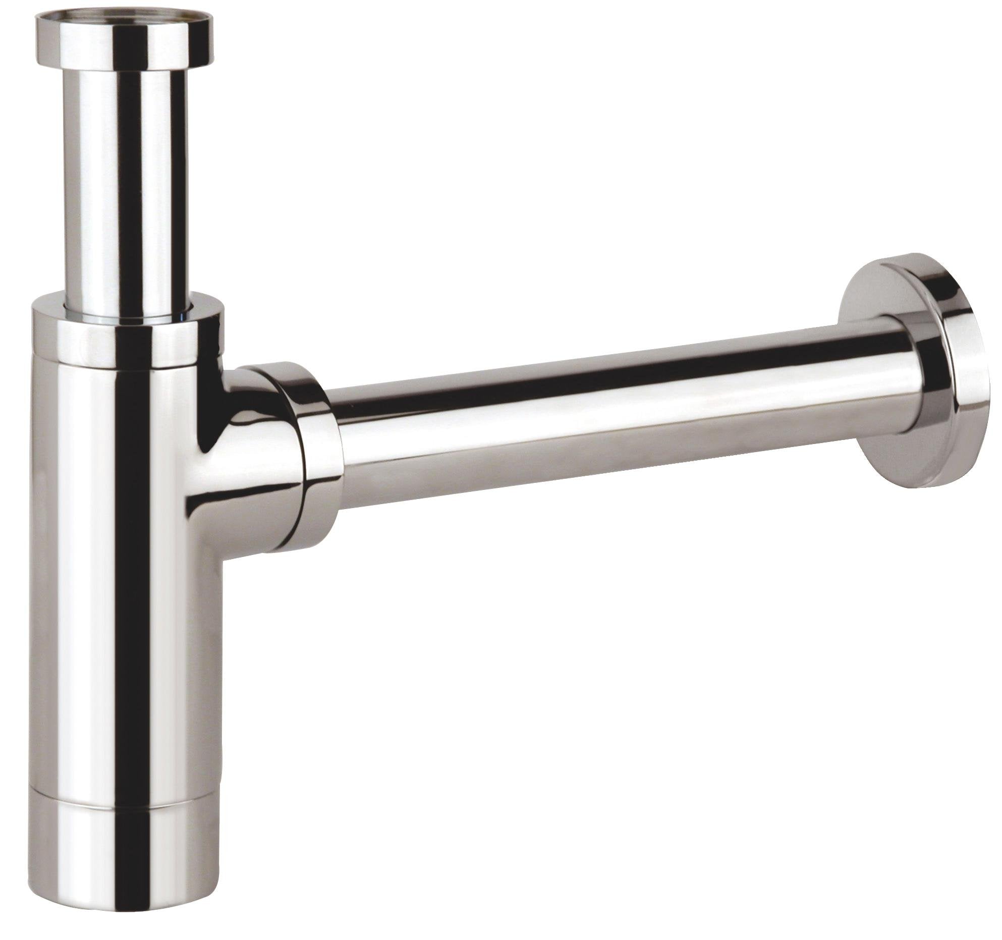 VeeBath Round Bathroom Sink Bottle Trap | Adjustable Basin Waste Drain
