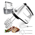 SHARDOR Electric Hand Mixer – 6-Speed Whisk with 5 Stainless Attachments