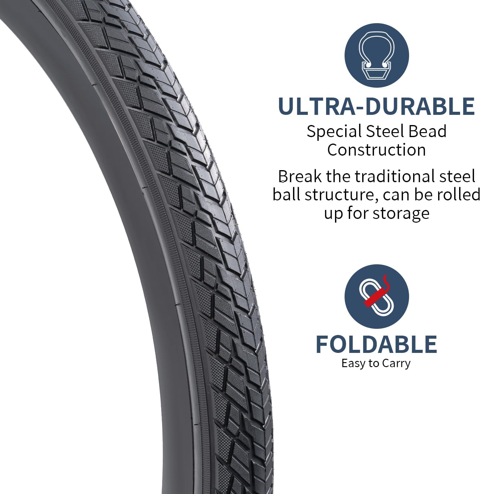 YunSCM 700x35C Road Bike Tyres and Inner Tubes Set - 28 Inch 2-Pack