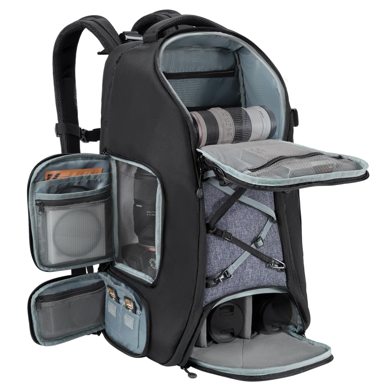 K&F Concept Camera Backpack - Large Capacity Weatherproof Sling Bag