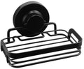 Cornat 3-in-1 Shower Shelf & Soap Dish – Matte Black Steel Grid Basket