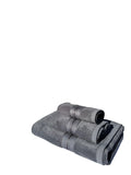 3-Piece Cotton Bath Towel Set | 600 GSM Quick-Dry - Grey