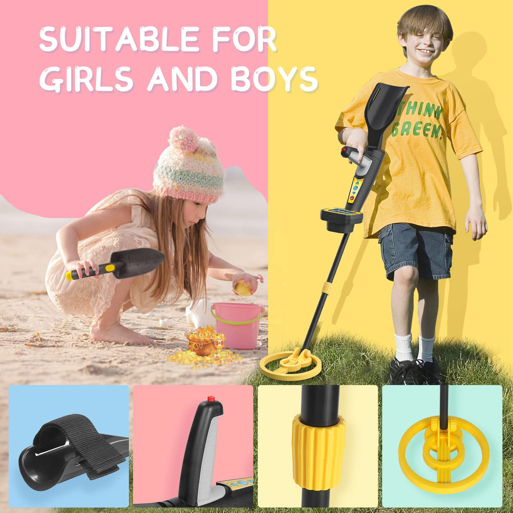 Kids Metal Detector – Waterproof 7 Inch Junior Treasure Hunter