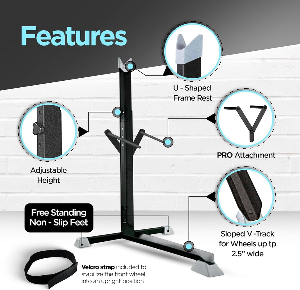 Bike Nook Vertical Bicycle Floor Stand – No-Drill Garage Storage Rack