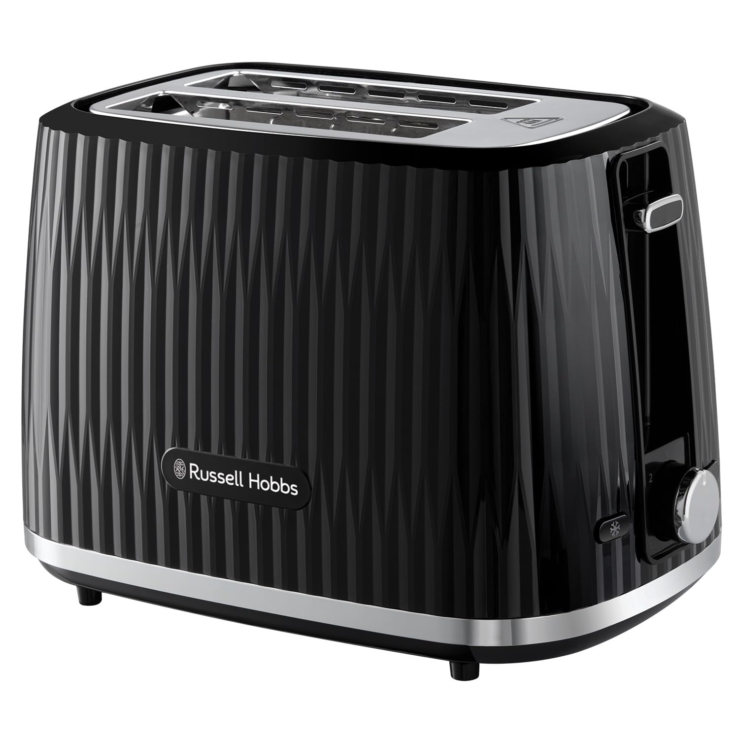 Russell Hobbs Eden 2-Slice Toaster | 800W Black with 6 Browning Settings