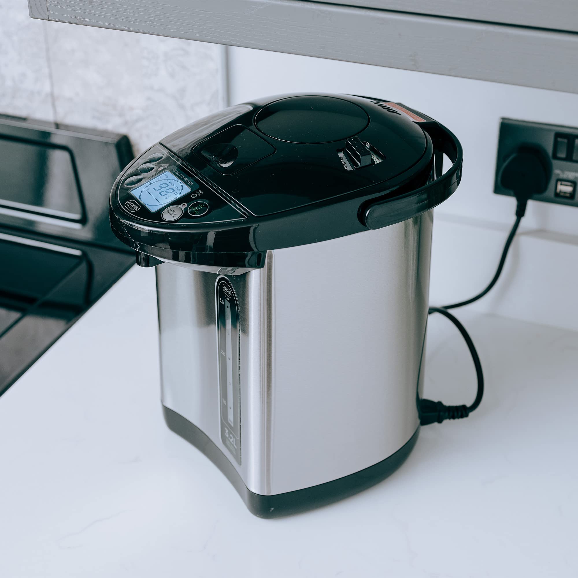 Addis 3.2L Thermo Pot Instant Hot Water Boiler Dispenser | Stainless Steel