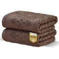 Rapport Home Versailles Jacquard Hand Towels 2 Pack, Mushroom Latte - image 1