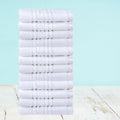 Indus Textiles 100% Egyptian Cotton Face Cloths - 600 GSM Wash Towels - 12 Pack