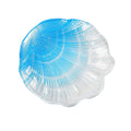 PATIKIL Sea Shell Glass Jewelry Tray – Blue Coastal Trinket Dish Holder