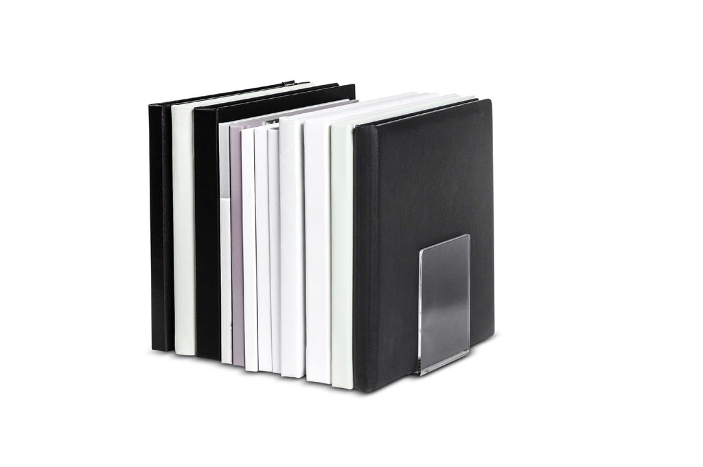Maul acrylic bookends Modern 8 x 8 x 10 cm transparent - image 5