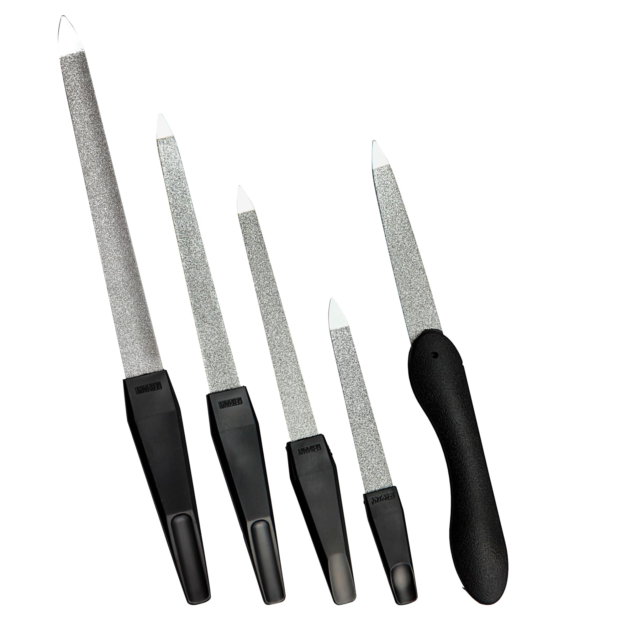 Hans Kniebes 5-Piece Sapphire Nail File Set for Manicure & Pedicure