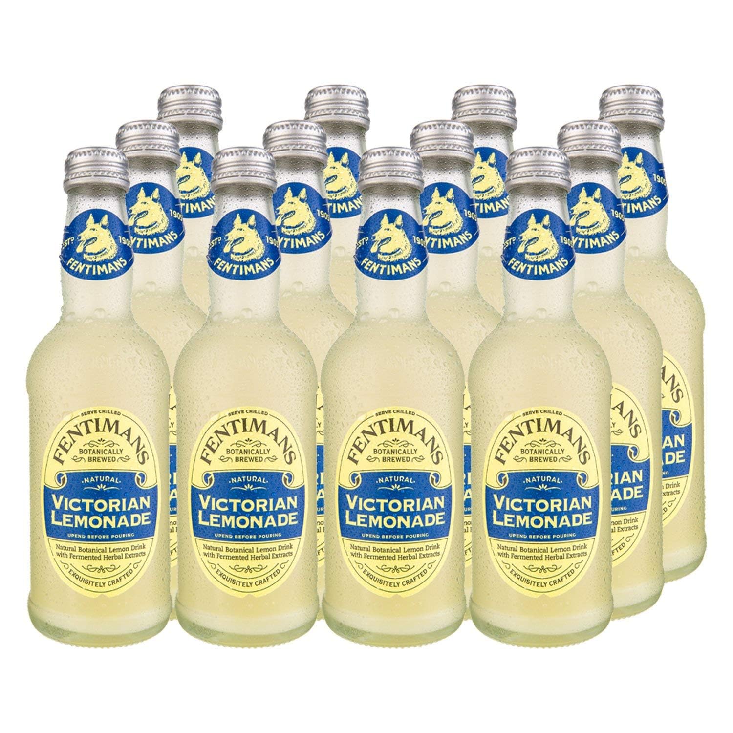Fentimans Victorian Lemonade – Botanically Brewed Soft Drink, 12 x 275ml