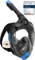Cressi Bali Full Face Snorkel Mask | Anti-Fog Silicone with Camera Mount