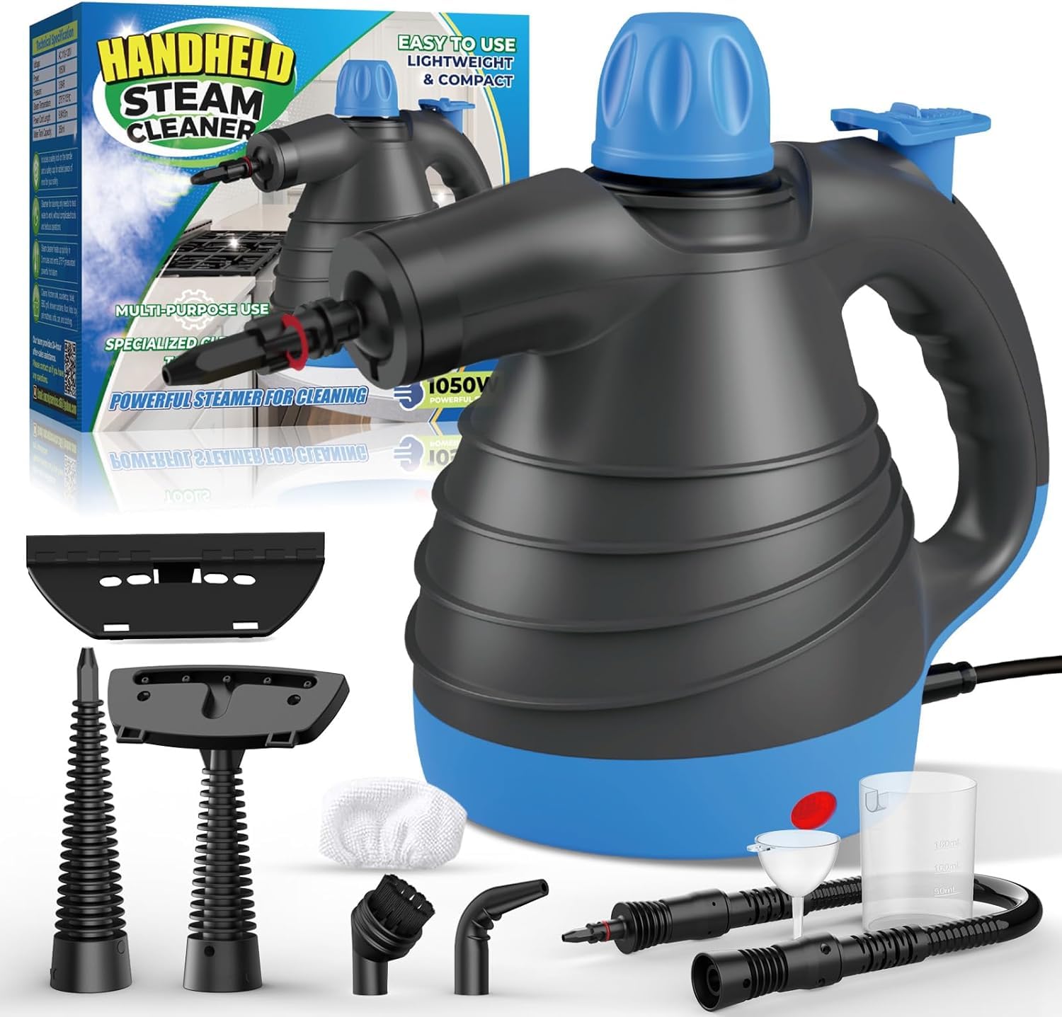 Handheld Steam Cleaner | 9-Piece Portable Upholstery Steamer